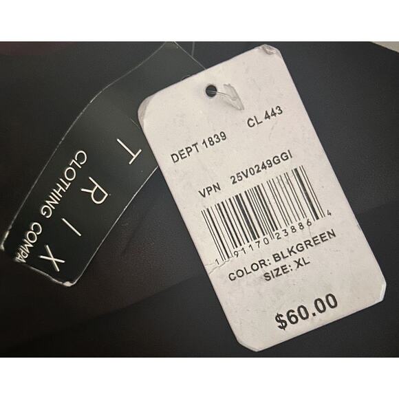 NWT Trixxi Fit & Flare Animal Print Green & Black Belted Stretch Mini Dress XL - Picture 6 of 7